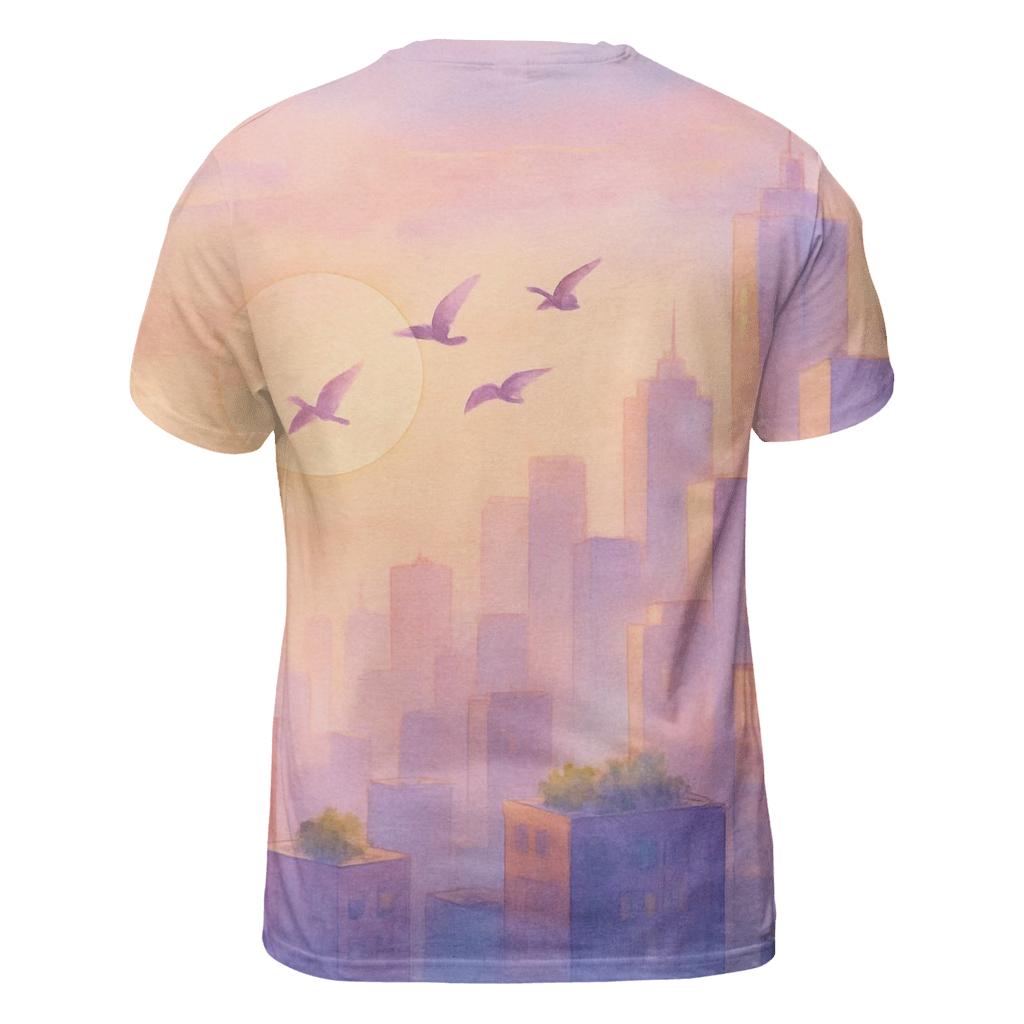 Lavender City Afterglow custom all-over print shirts