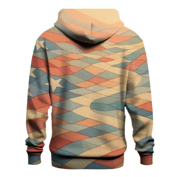 Field Of Stars Mosaic embroidered hoodies