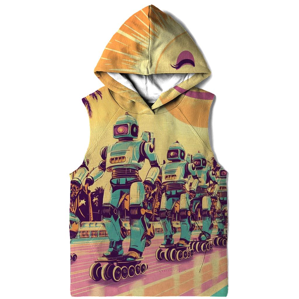 Sunset Roller Robot Parade graphic hoodies