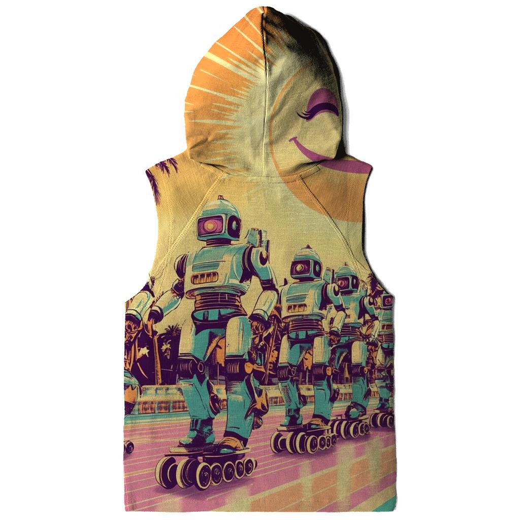 Sunset Roller Robot Parade graphic hoodies