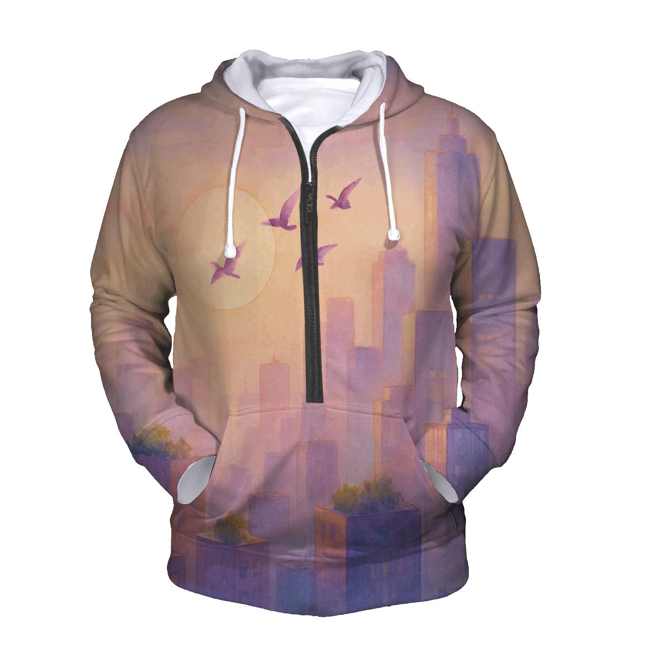 Lavender City Afterglow designer hoodies