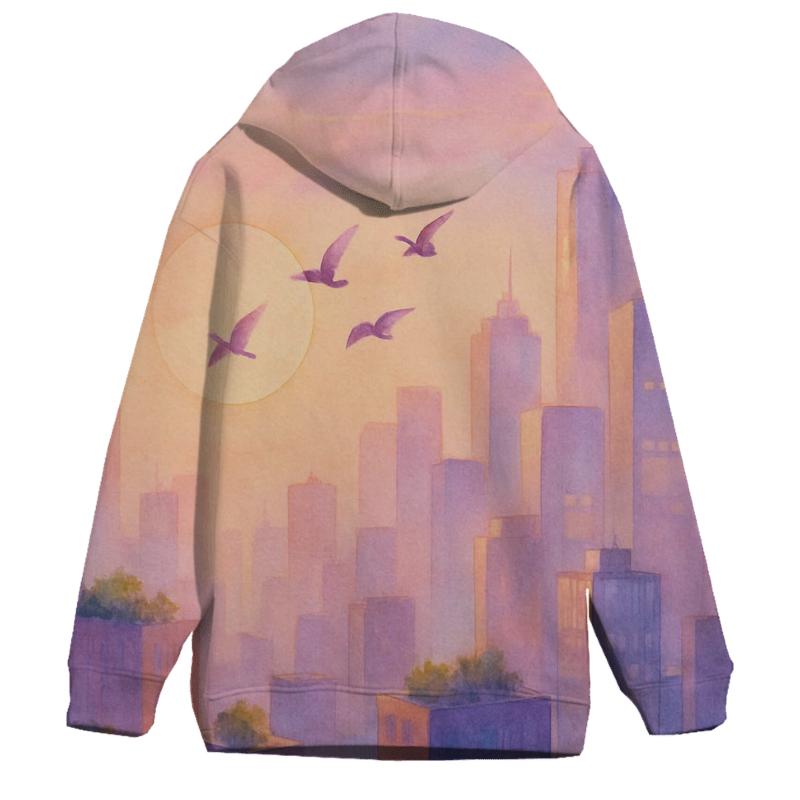 Lavender City Afterglow hoodie designs