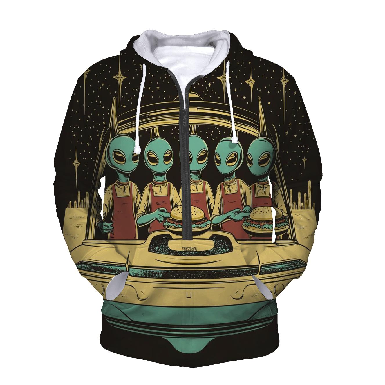 Alien Drive Through Blues hoodie trends