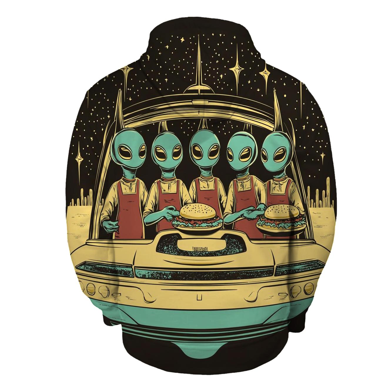 Alien Drive Through Blues hoodie trends
