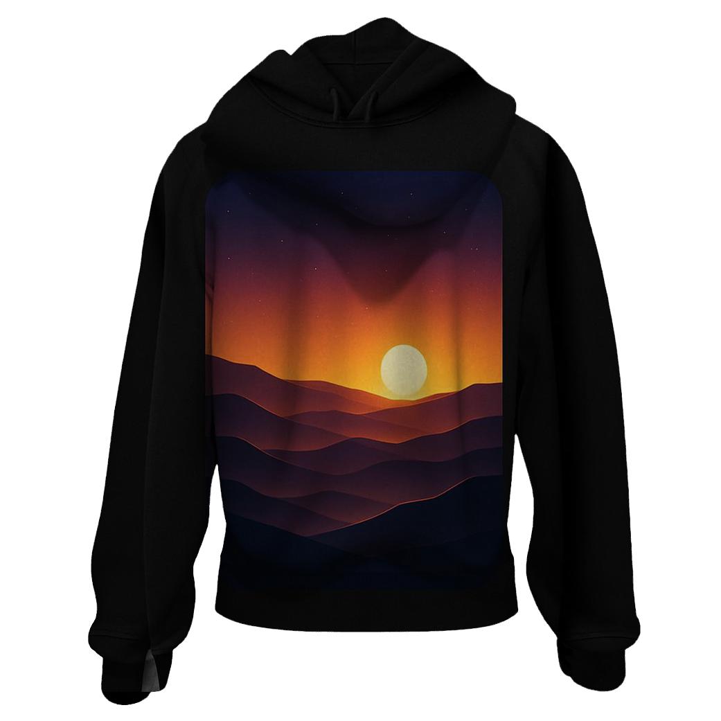 Amber Dune Silhouettes printed hoodies