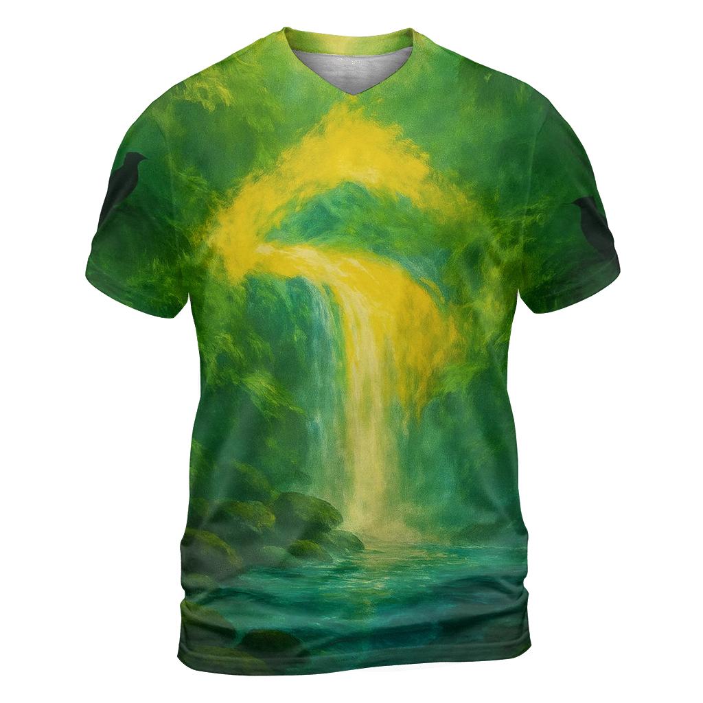 Amazonian Flag Cascade unique graphic print tees