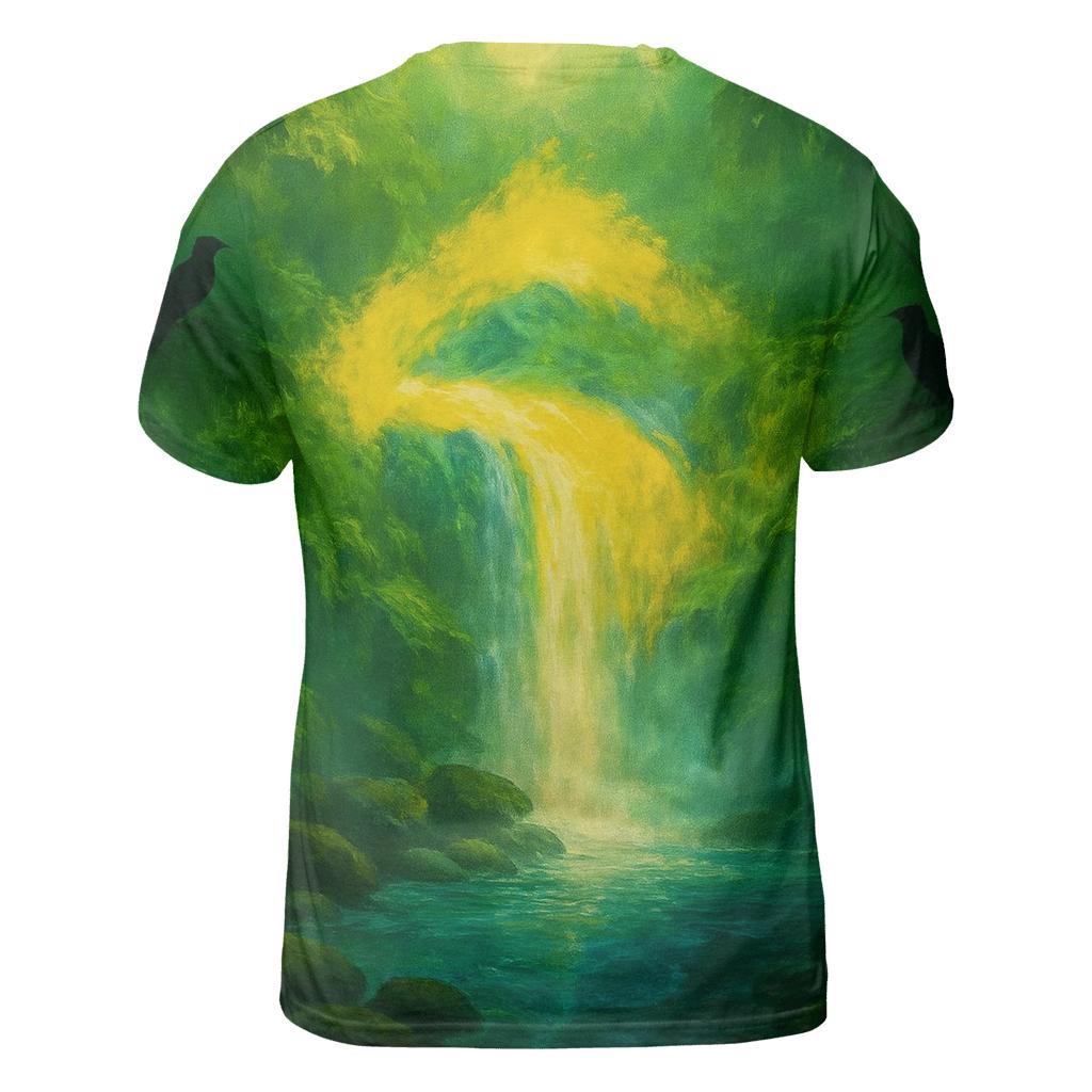 Amazonian Flag Cascade unique graphic print tees