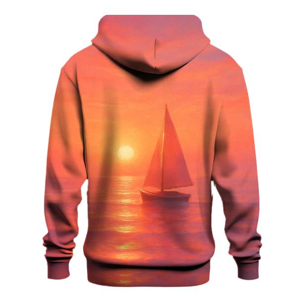 Coral Horizon Voyage premium hoodies
