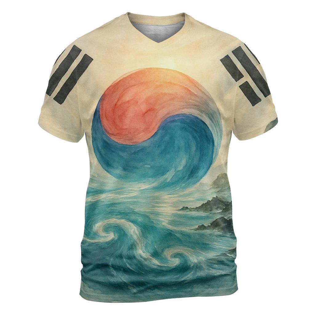 Taeguk Ocean Merge designer pattern shirts