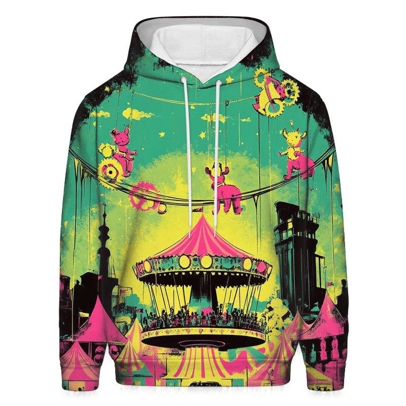 Candy Clockwork Circus printed hoodies