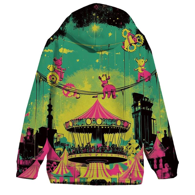 Candy Clockwork Circus printed hoodies