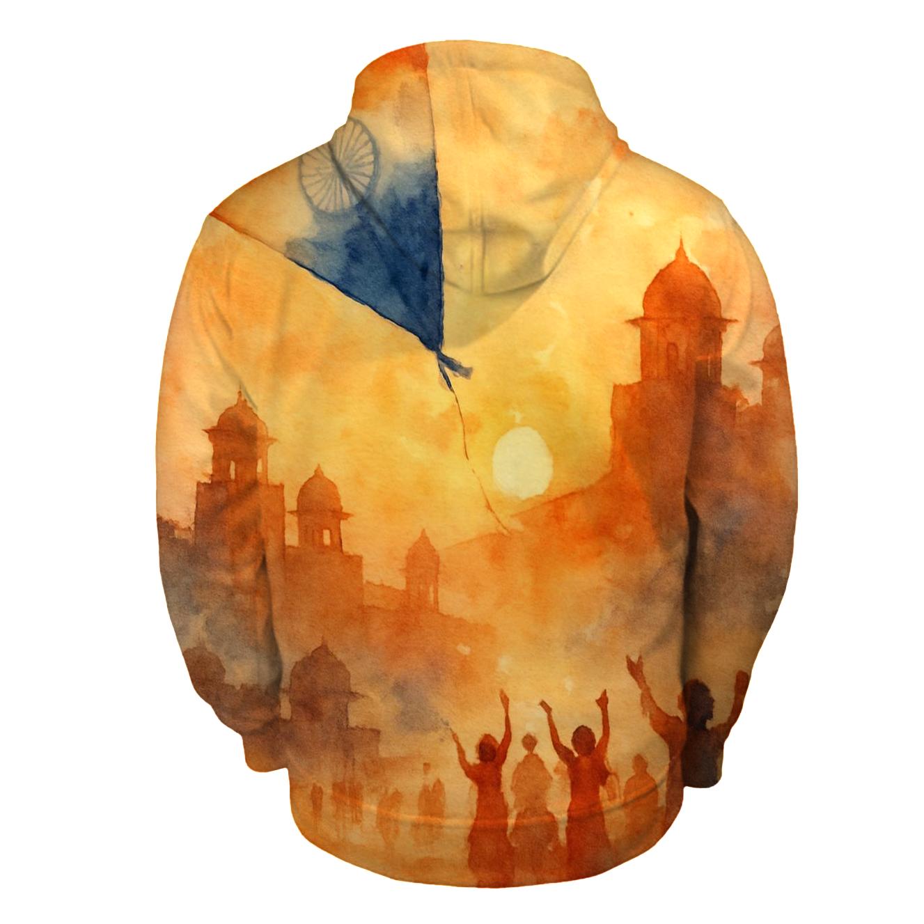 Bollywood Watercolor Dawn custom hoodies