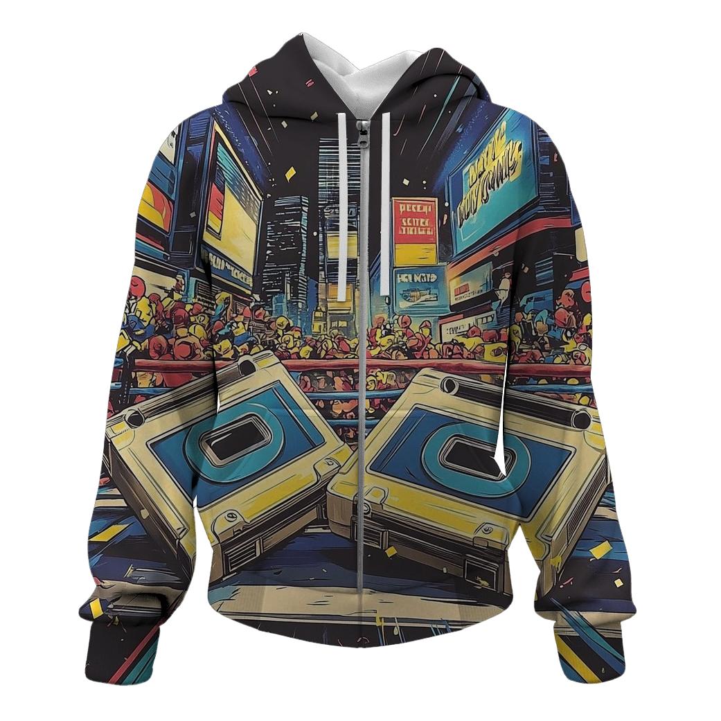 Cassette City Showdown premium hoodies