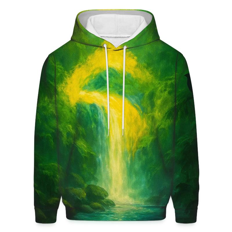 Amazonian Flag Cascade zip-up hoodies