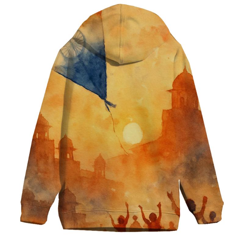Bollywood Watercolor Dawn printed hoodies