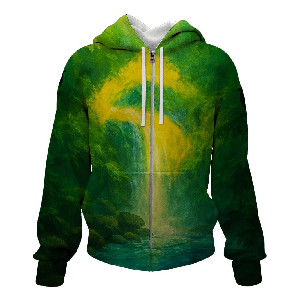 Amazonian Flag Cascade graphic hoodies