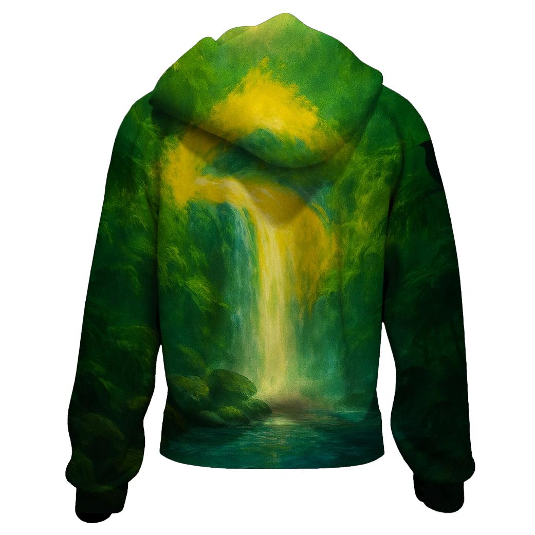Amazonian Flag Cascade graphic hoodies