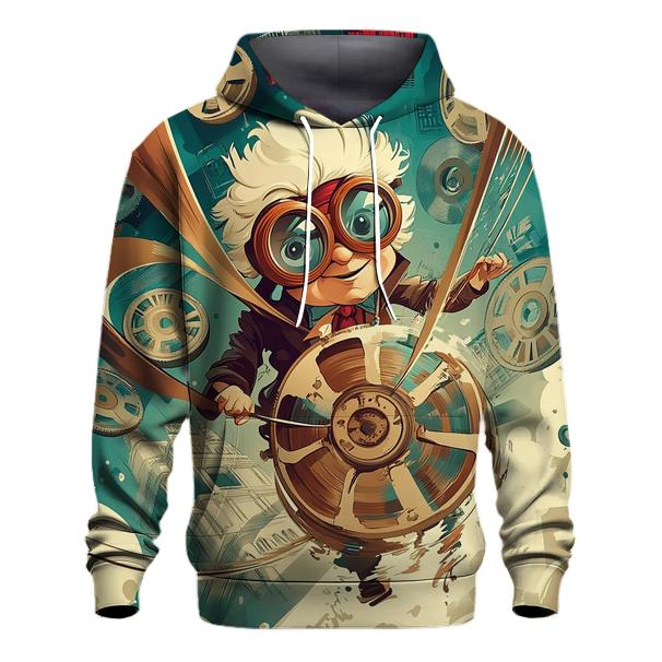 Professor Popcorn And The Time Tangle hoodie designs