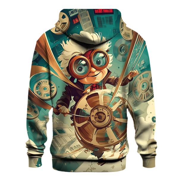 Professor Popcorn And The Time Tangle hoodie designs