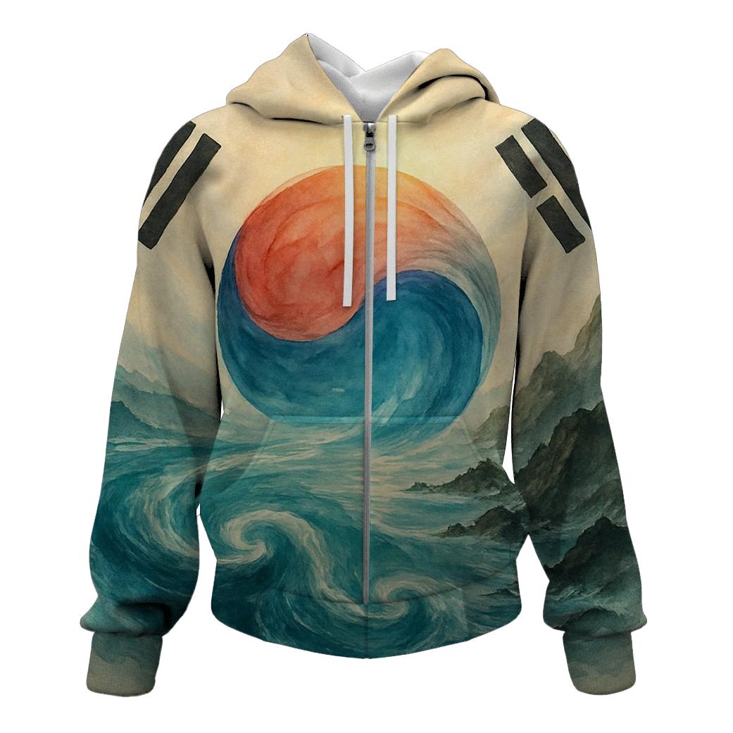 Taeguk Ocean Merge premium hoodies