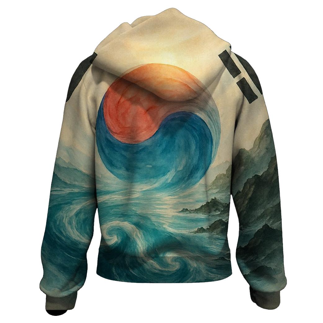 Taeguk Ocean Merge premium hoodies