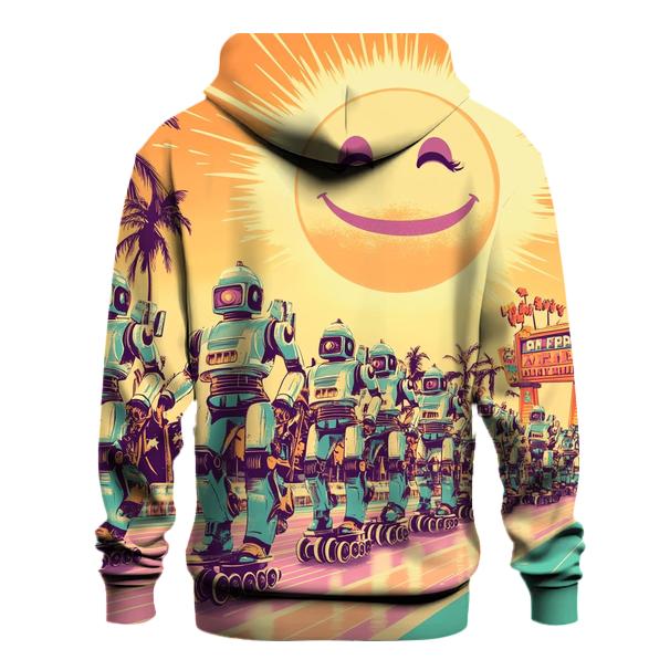 Sunset Roller Robot Parade lightweight hoodies