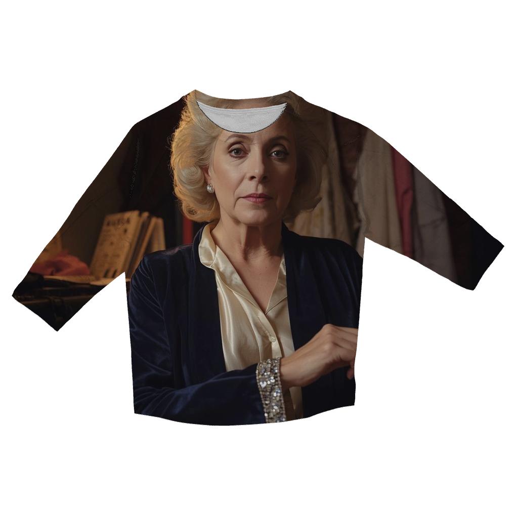 Polly Holliday Behind The Costume Curtain stylish quarter sleeve tops