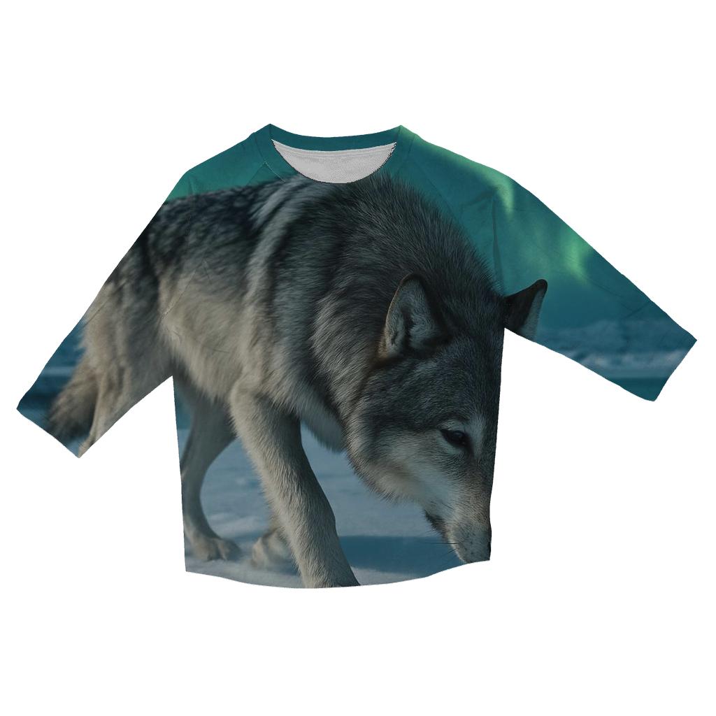 Icebound Alpha Tracking The Aurora printed three quarter sleeve shirts