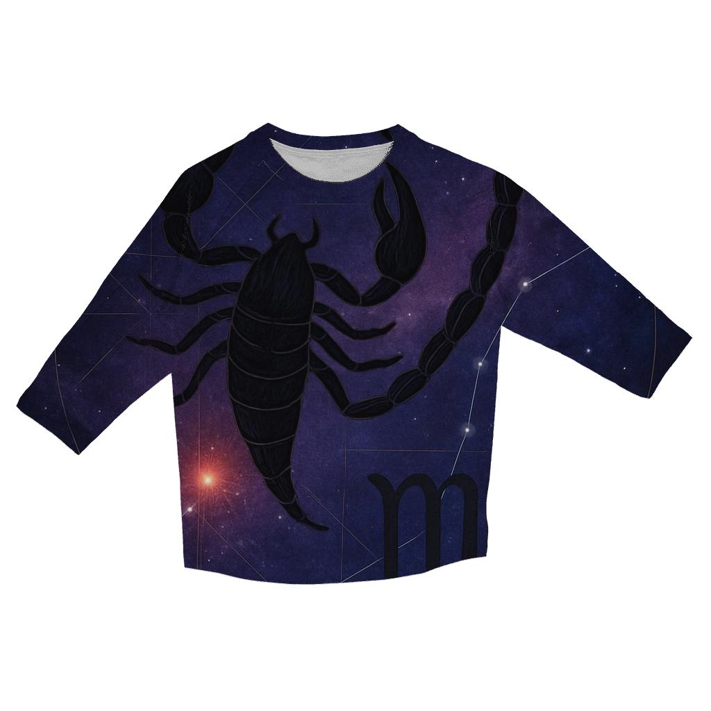 Scorpio Nebula Sigil trendy 3/4 sleeve tops