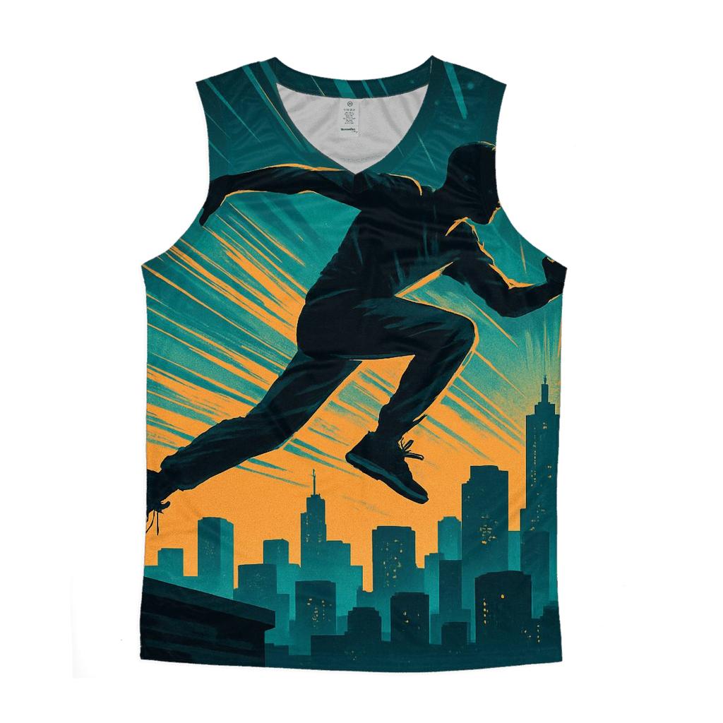 Urban Parkour Sprint graphic print tank tops