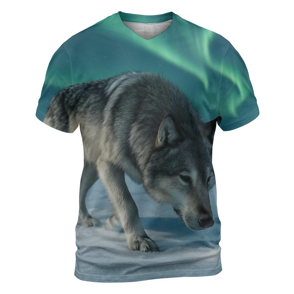 Icebound Alpha Tracking The Aurora trendy printed shirt styles