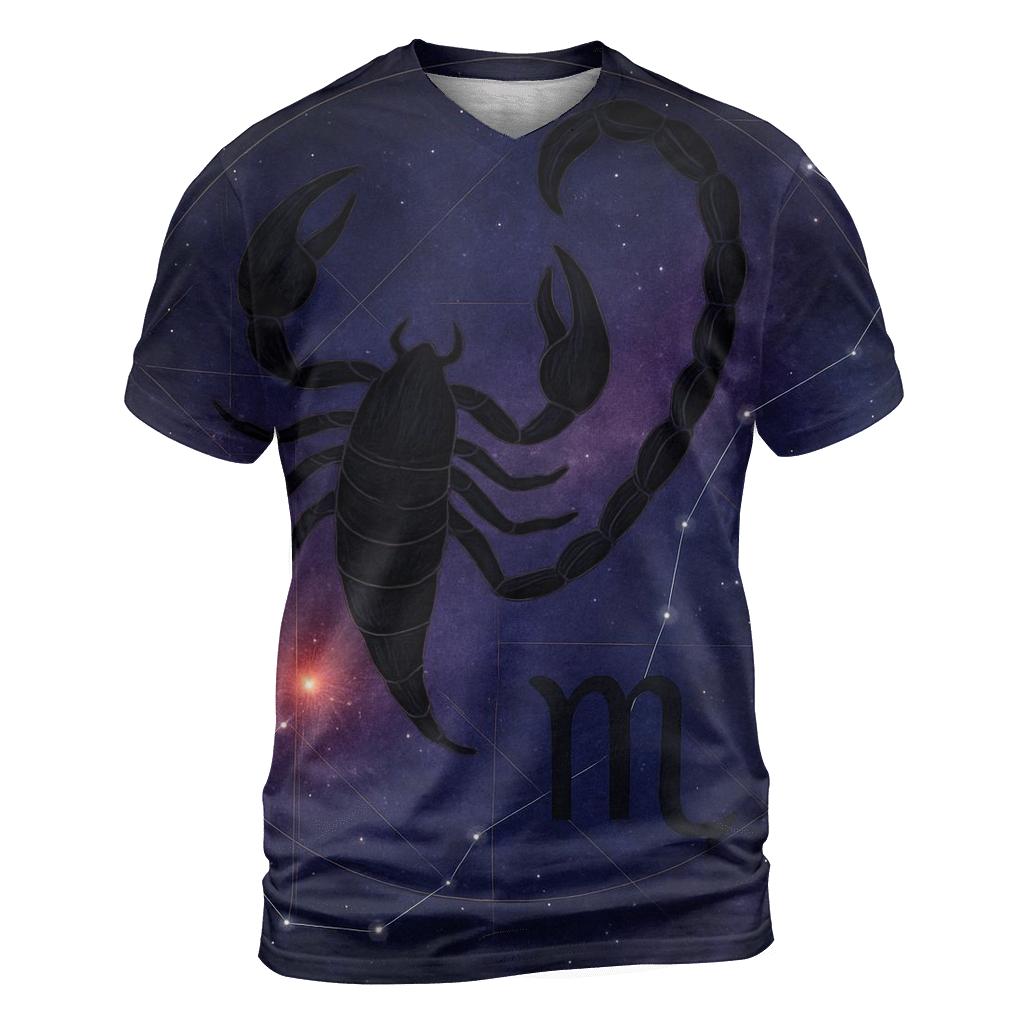 Scorpio Nebula Sigil artistic all-over print tops
