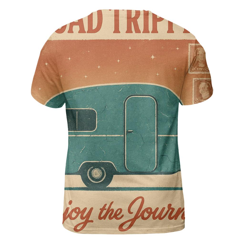 Sunset Camper Postcard Collage personalized full print shirts