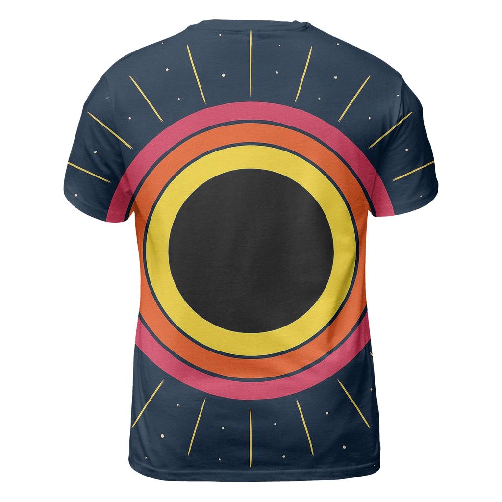 Eclipse Corona Panels creative print fashion shirts