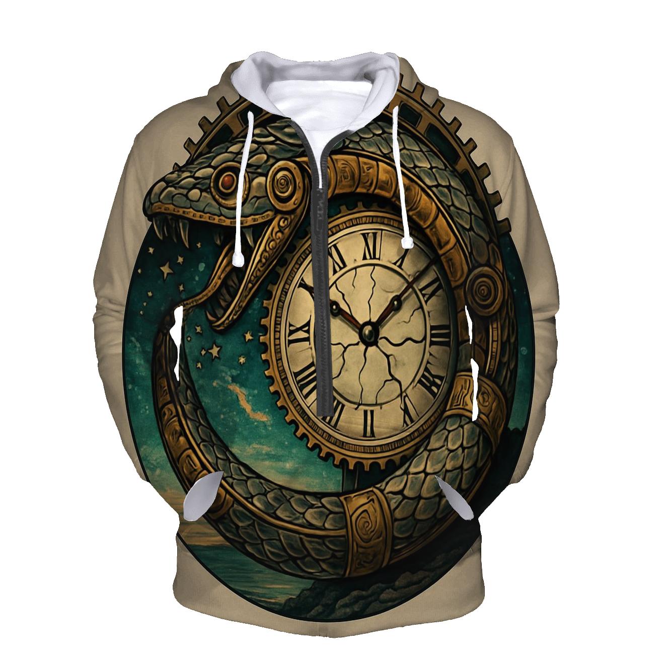 Ouroboros Clockwork Serpent designer hoodies