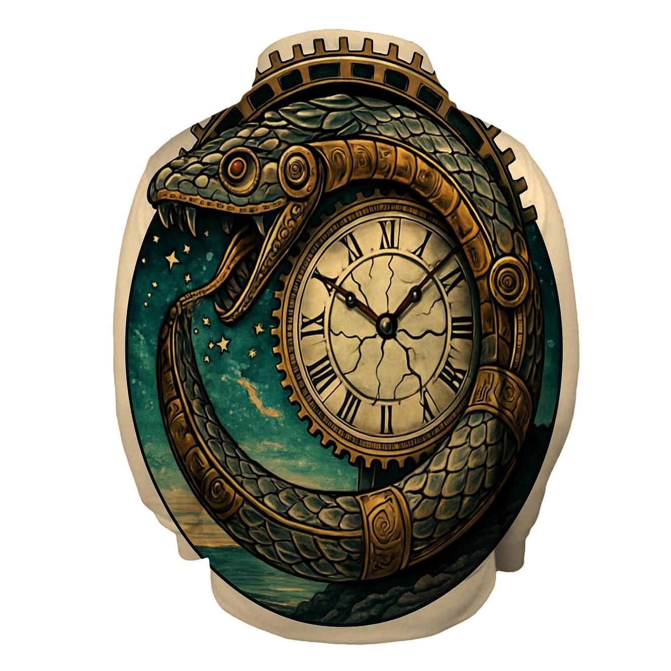 Ouroboros Clockwork Serpent designer hoodies