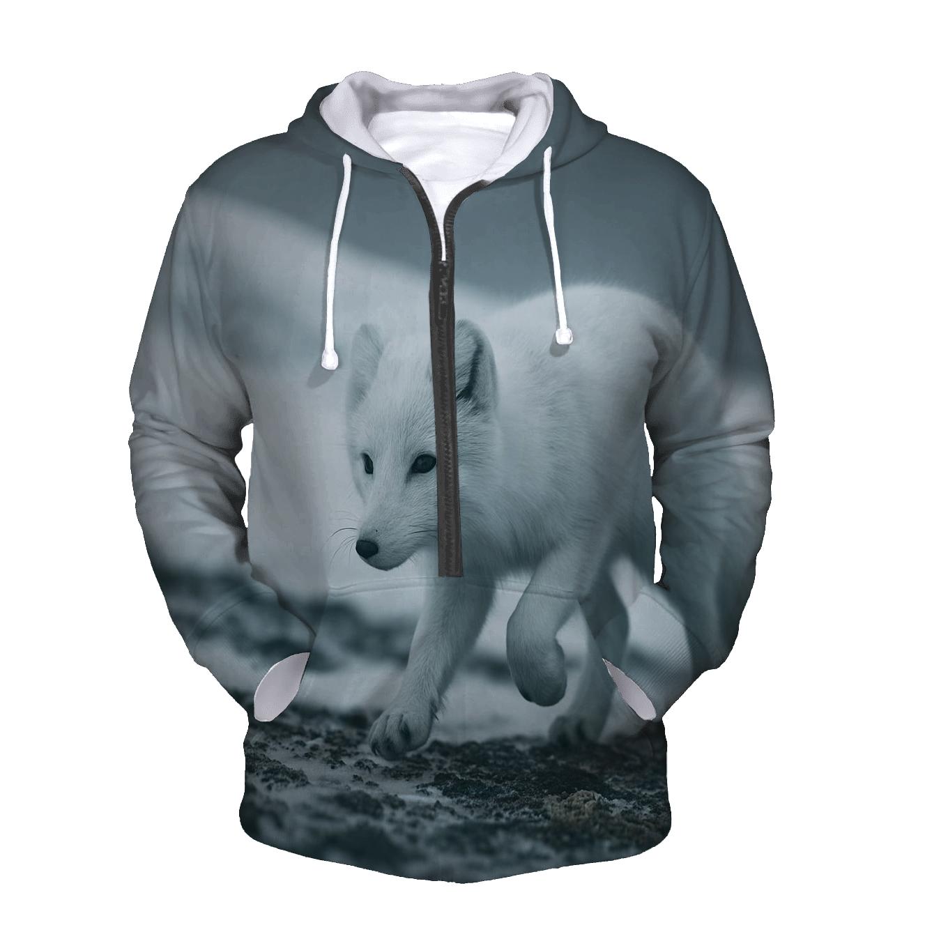 Glacial Edge Stalker — Arctic Fox lightweight hoodies