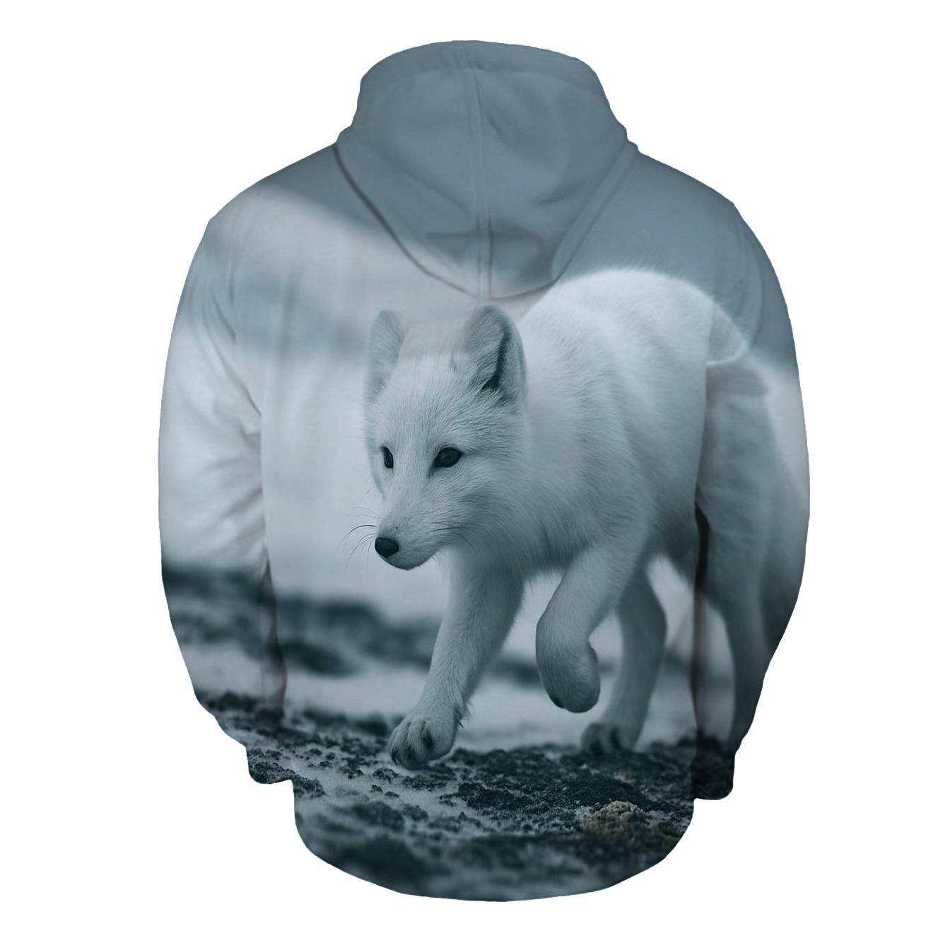 Glacial Edge Stalker — Arctic Fox lightweight hoodies