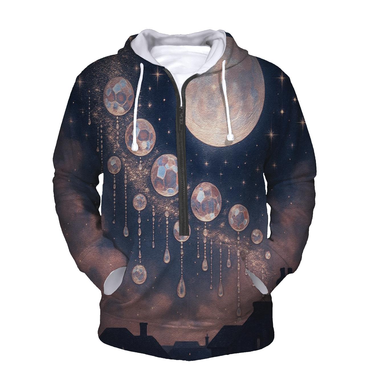 Celestial Gemfall zip-up hoodies