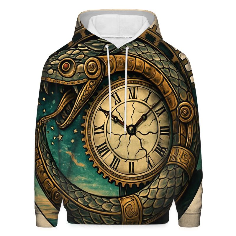 Ouroboros Clockwork Serpent zip-up hoodies