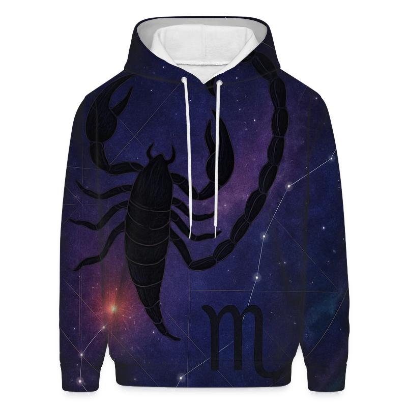 Scorpio Nebula Sigil designer hoodies