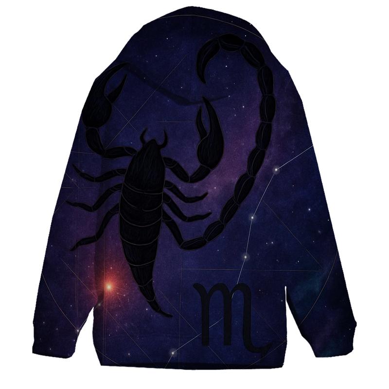 Scorpio Nebula Sigil designer hoodies