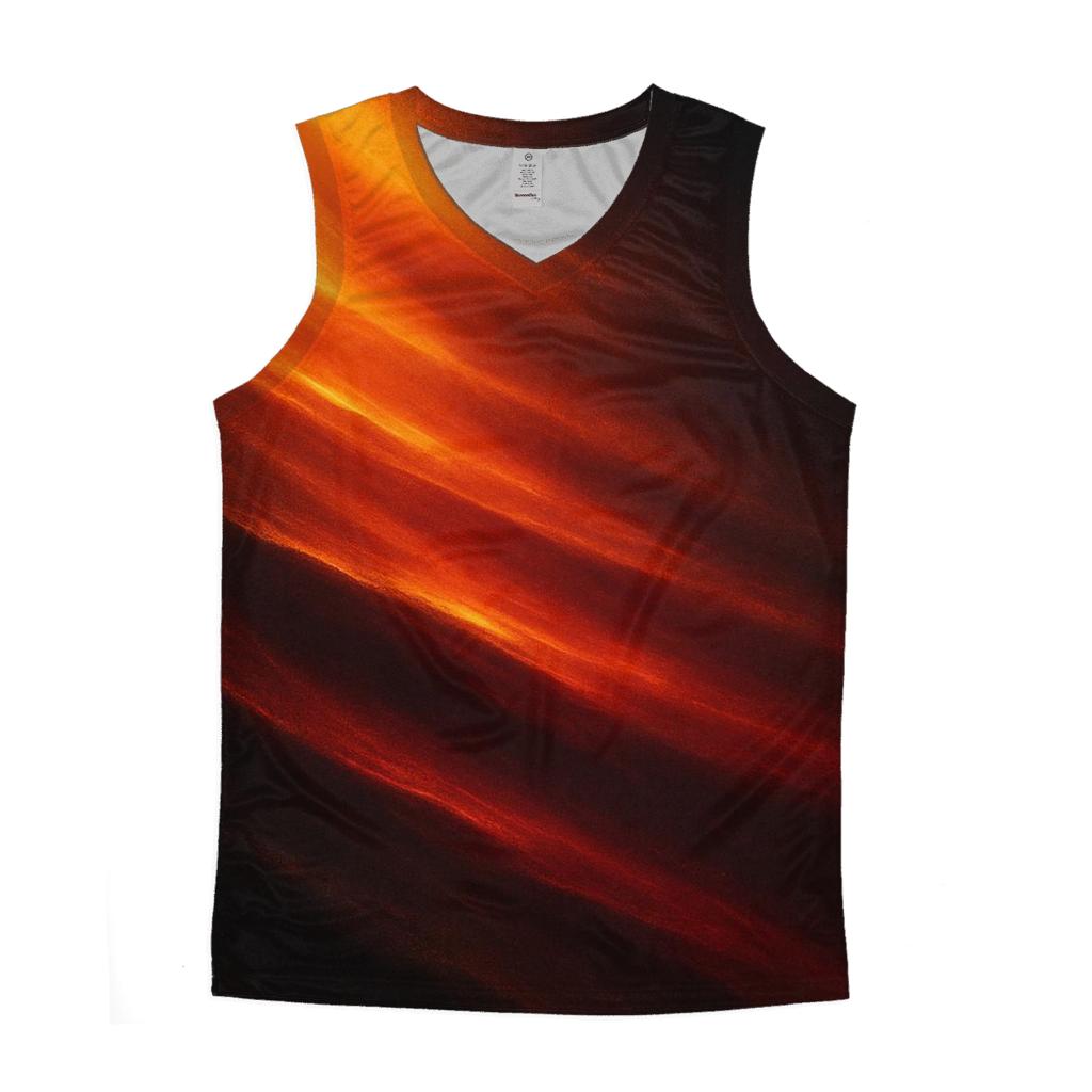 Molten Cascade cotton sleeveless tops