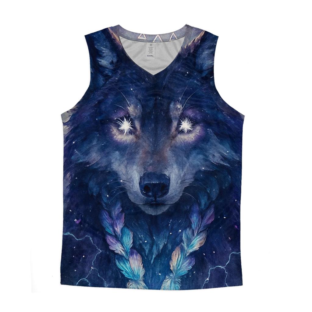 Nebula Wolf Guardian personalized athletic tanks