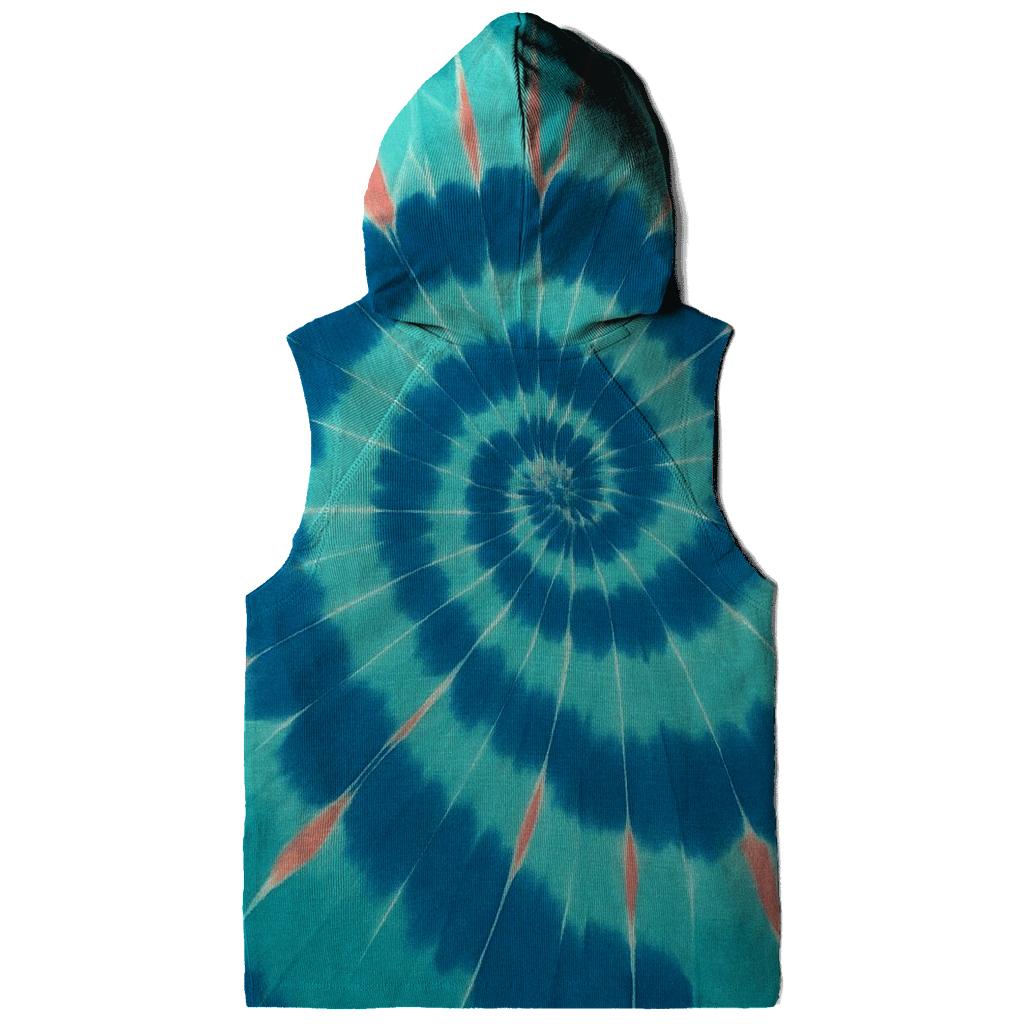 Nebula Spiral Itajime zip-up hoodies