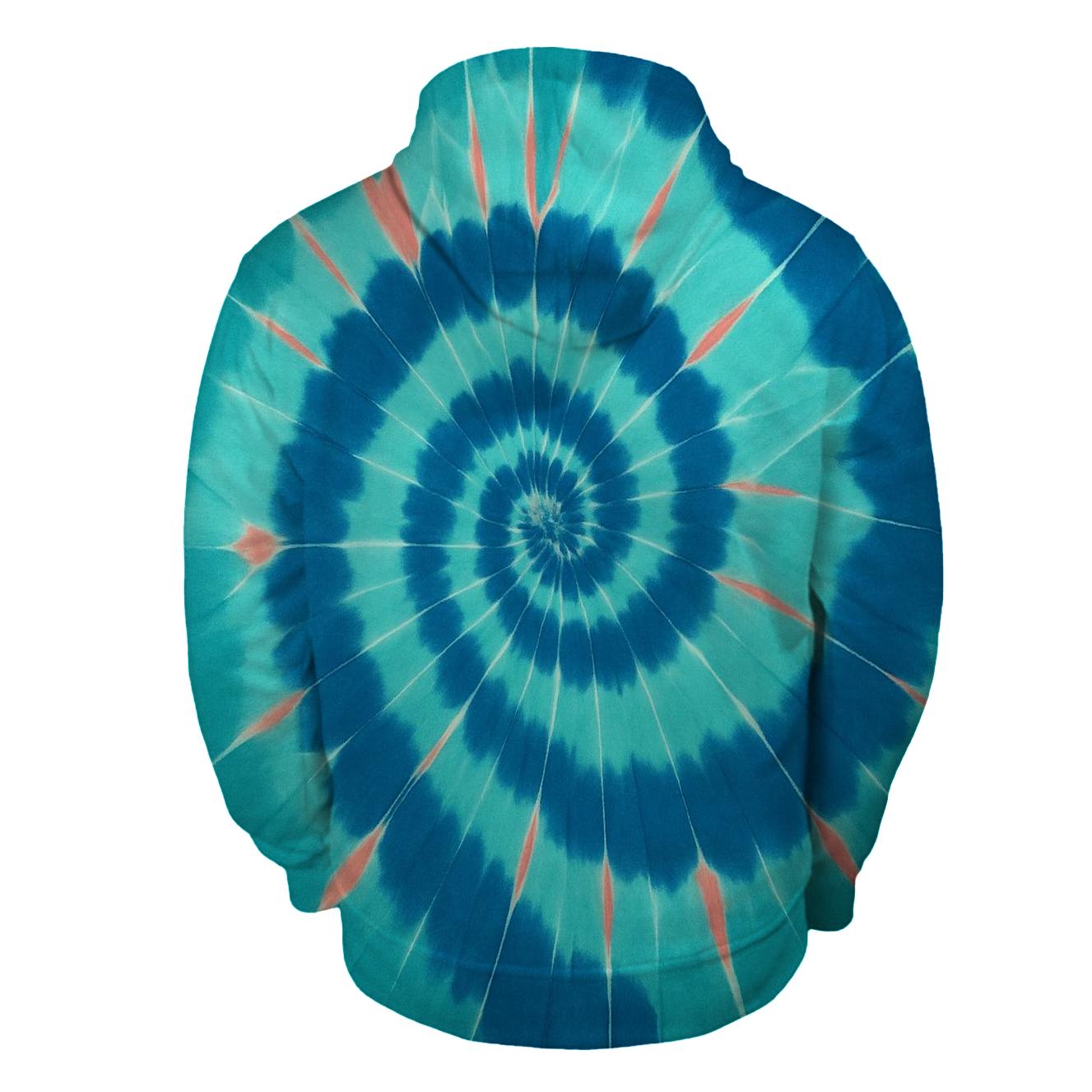 Nebula Spiral Itajime printed hoodies