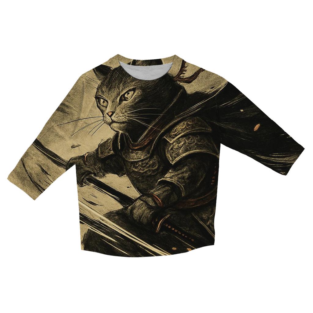 Samurai Ink Scratch designer 3/4 sleeve blouses