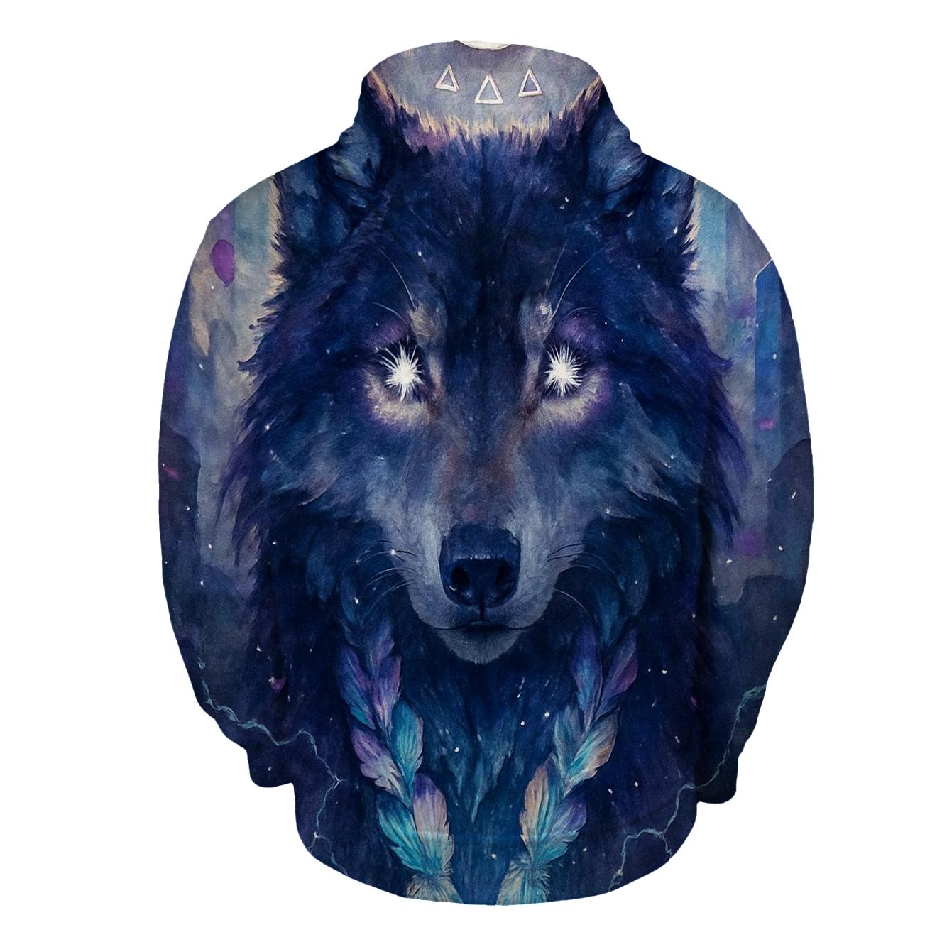 Nebula Wolf Guardian hoodies fashion