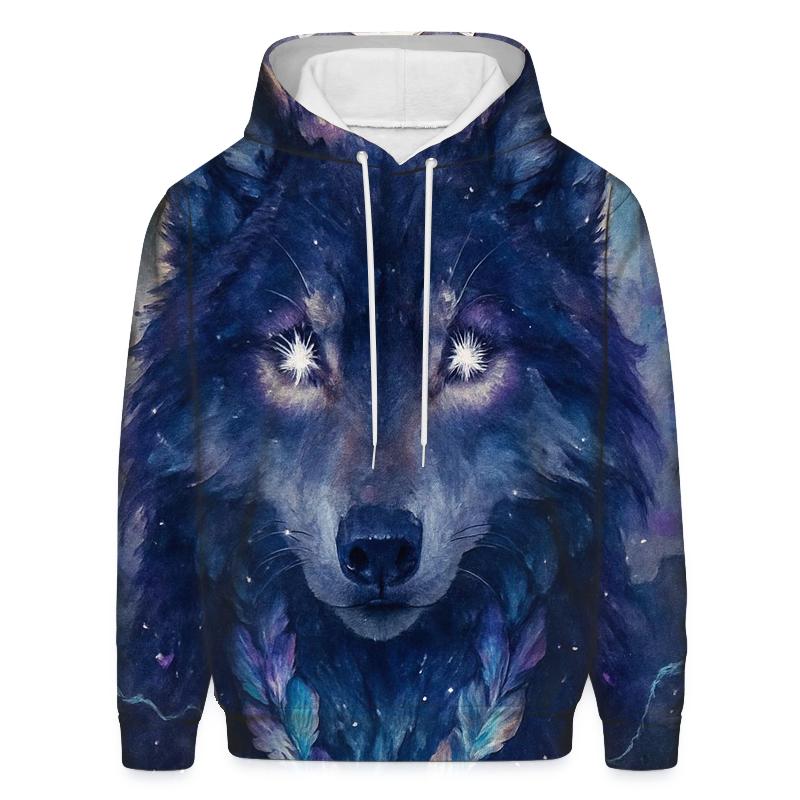 Nebula Wolf Guardian pullover hoodies