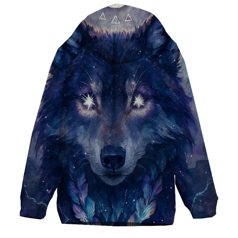 Nebula Wolf Guardian pullover hoodies